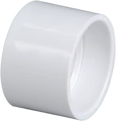 NIBCO 4801 Series PVC DWV Pipe Fitting, Coupling, 1-1/2" Hub