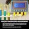 TEKCOPLUS Thermometer Thermocouple K Type 4- Channel SD Card Data Logger Temperature with Beeper and LED Alarm + 2 Bead Type Probe Wire Sensor