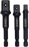 ARES 70000-3-Inch Impact Grade Socket Adapter Set - Turns Impact Drill Driver into High Speed Socket Driver - 1/4-Inch, 3/8-Inch, and 1/2-Inch Drive