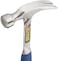Estwing Hammer - 20 oz Straight Rip Claw with Milled Face &amp; Shock Reduction Grip - E3-20SM, Silver