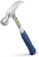 Estwing Hammer - 20 oz Straight Rip Claw with Milled Face &amp; Shock Reduction Grip - E3-20SM, Silver
