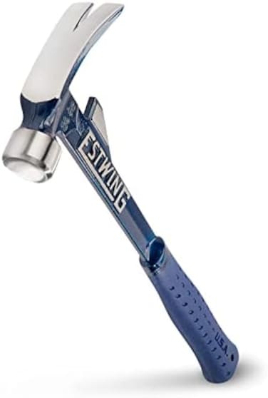Estwing E6-24T 24oz 16-inch Smooth Face Hammertooth Hammer with Vinyl Shock Reduction Grip