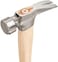 ESTWING Sure Strike California Framing Hammer - 25 oz Straight Rip Claw with Milled Face &amp; Hickory Wood Handle - MRW25LM