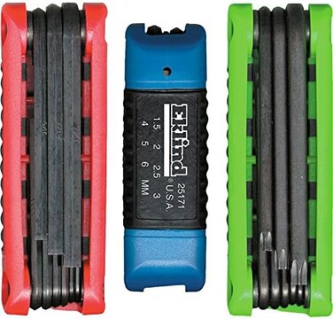 EKLIND 25024 Ergo-Fold Fold-up Inch/MM Hex Key allen wrench &amp; TORX star Combo (3 sets 24pc)