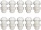 YZM White Fittings Bulkhead Connector 1/4" Tube Quick Connect RO Water Filter Pack of 10 Bulkhead Connector 1/4