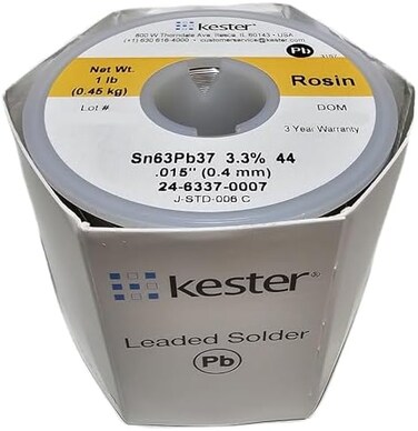 Kester Solder 24-6337-0007 SOLDER WIRE, 63/37 SN/PB, 183C, 0.5kg
