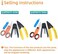 KELUSHI FTTH Fiber Optic Drop Cable Fiber Stripper CFS-2 Double Port Hole Optical Fiber Coating Fiber Kevlar Scissors with Stripping Guide bar