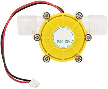 Hyuduo F50 Regulated DC Micro Hydroelectric Generator Micro-hydro DC Water Flow Pump Turbine Hydroelectric Power Energy Generator(12V)