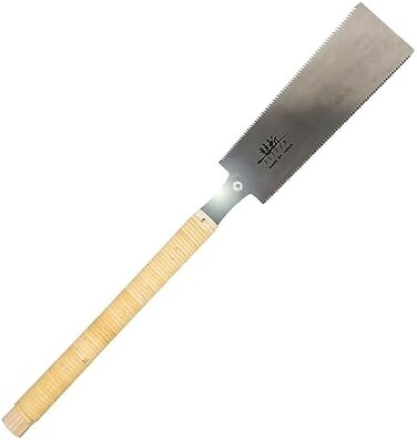 SUIZAN Japanese Ryoba Hand Saw 9.5 Inch Double Edge Flush Cut Saw