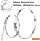 MIAHART 6 inch Hose Clips 304 Stainless Steel Duct Clamps Pipe Clamps Adjustable 141mm-165mm Hose Clamp (Pack of 6)