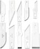 X-ACTO Compression Basic Knife Set, 3 Knives, 13 Blades, Soft Carry Case, 17 Count