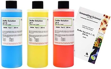 ALDON Innovating Science 250mL Buffer Calibration Kit - pH 4, 7, and 10 Solutions