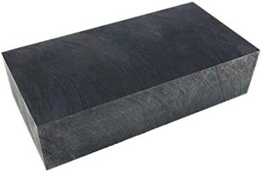 OTOOLWORLD 99.9% Purity Graphite Ingot Block EDM Graphite Plate Milling Surface (100MMx50MMx25MM)