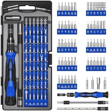 ORIA Screwdriver Set, Magnetic Driver Kit, Professional Repair Tool Kit, 60 in 1 with 56 Bits Precision Screwdriver Kit, Flexible Shaft, for 8, 8 Plus/Smartphone/Game Console/Tablet/PC