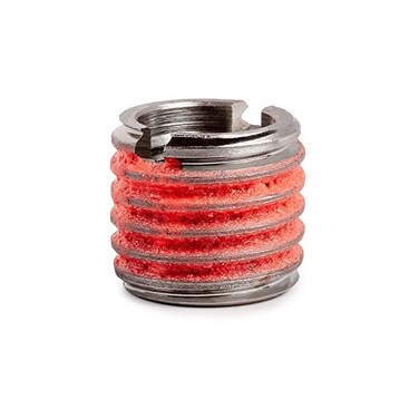 E-Z LOK - 303-8 E-Z Lok Externally Threaded Insert, 303 Stainless Steel, 1/2"-13 Internal Threads, 3/4"-10 External Threads, 0.656" Length, Made in US (Pack of 5)