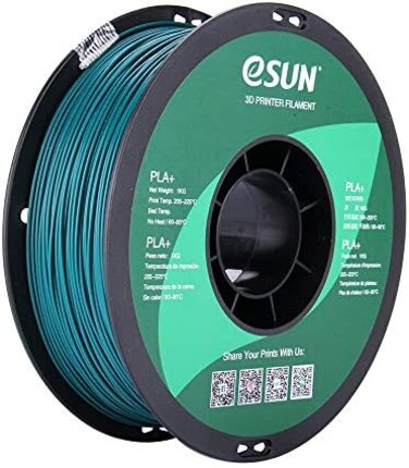 eSUN PLA PRO (PLA+) 3D Printer Filament, Dimensional Accuracy +/- 0.03mm, 1kg Spool, 1.75mm, Green, (Pantone 323C)