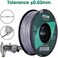 eSUN PLA PRO (PLA+) 3D Printer Filament, Dimensional Accuracy +/- 0.03mm, 1kg Spool, 1.75mm, Silver, (Pantone 423C)