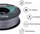 eSUN PLA PRO (PLA+) 3D Printer Filament, Dimensional Accuracy +/- 0.03mm, 1kg Spool, 1.75mm, Silver, (Pantone 423C)