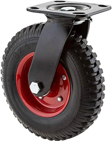 Steelex D2581 Swivel Heavy Duty Industrial Wheel, 8-Inch, Black