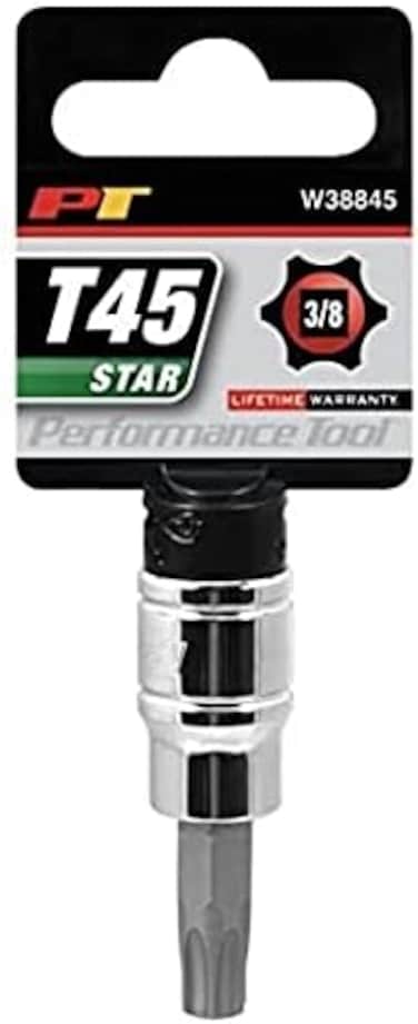 Performance Tool W38845 Star Bit Socket, 3/8-Inch Drive