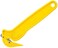 باسيفيك هاندي كاترز قطاعة غشاء للاستعمال مرة واحدة DFC364، شفرة ستيل حادة ومتينة، تصميم قطع امن وفعال للتغليف المنكمش واللف القابل للتمدد والشريط والاشرطة البلاستيكية، اصفر