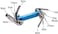 Park Tool IB-2 I-Beam Mini Fold-Up Hex Wrench Screwdriver and Star-Shaped Wrench Set Tool