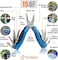 PRO-MASTER SMART &amp; SIMPLE Multitool Pocket Knife &ndash; Utility Knife Multitool for Men &ndash; All in One Tool for Fishing, Camping and Survival &ndash; 15 in 1 Multitool with Folding Saw, Wire Cutter, Pliers, Sheath