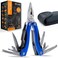 PRO-MASTER SMART &amp; SIMPLE Multitool Pocket Knife &ndash; Utility Knife Multitool for Men &ndash; All in One Tool for Fishing, Camping and Survival &ndash; 15 in 1 Multitool with Folding Saw, Wire Cutter, Pliers, Sheath