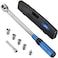 BULLTOOLS 1/2-inch Drive Click Torque Wrench Set Dual-Direction Adjustable 90-tooth Torque Wrench with Buckle（10-160ft.lb / 10-220Nm）