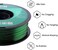 eSUN (green) - 3D 1.75mm PETG Green Filament 1kg (2.2lb), PETG 3D Printer Filament, Semi-Transparent 1.75mm Green