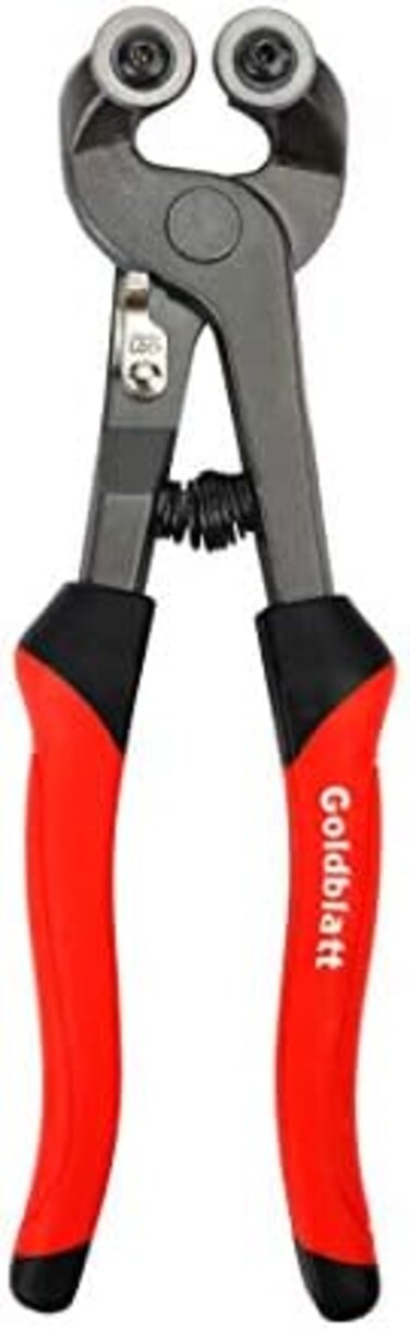 Goldblatt G02007 Glass Tile Nippers With Pro-Grip Handle
