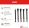 Ingersoll Rand 9500 Chisel Bit Kit for 114GQC Edge Series Air Hammer, 5 Piece Set Includes Tapered Punch, Flat Chisel, Panel Cutter, Sheet Metal Cutter, Spot Weld Breaker