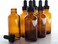Super Z Outlet 2oz Amber Glass Bottles with Glass Eye Dropper Dispenser for Essential Oils, Chemistry Lab Chemicals, Colognes &amp; Perfumes (6 Pack)