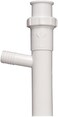 Plumb Pak White Keeney 35-8WK Tailpiece, Direct Connect or Slip Joint 1-1/2-Inch by 8-Inch with 5/8-Inch O.D. Dishwasher Branch