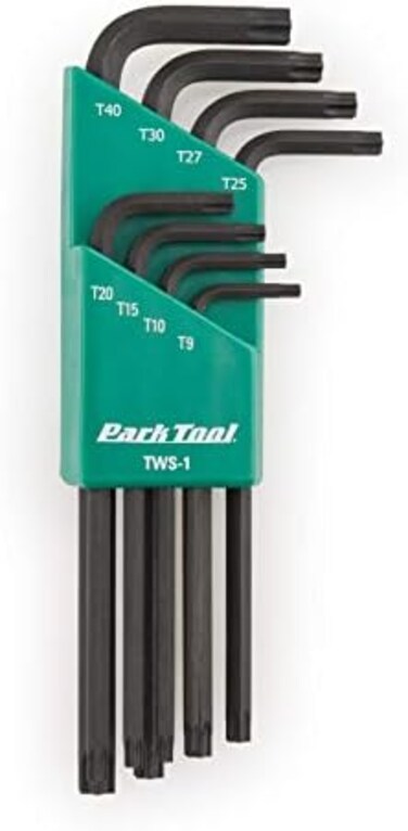بارك تول طقم مفتاح عدة توركس على شكل حرف L متوافق مع TWS-1، اسود