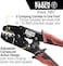 Klein Tools Crimper Tool, Ratcheting Insulated Terminal Wire Crimper for 10 to 22 AWG Wire and Copper Cable, 3005CR