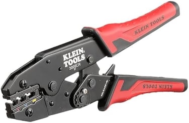 Klein Tools Crimper Tool, Ratcheting Insulated Terminal Wire Crimper for 10 to 22 AWG Wire and Copper Cable, 3005CR