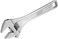 RIDGID 86917 762 Adjustable Wrench, 12-inch Adjustable Wrench for Metric and SAE, Silver, Small