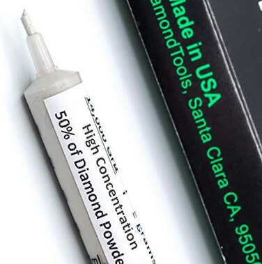 TechDiamondTools Diamond Polishing Compound Polishing Paste 14,000 Grit 0-1 Microns for Marble Glass Metal Rock Jewelry Resin Silver Chrome Gemstone with High Concentration of Diamond Powder USA Made