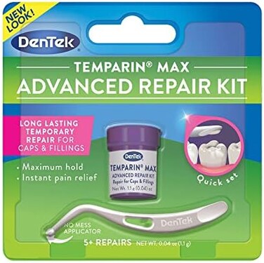 DenTek Temparin Max Advanced Dental Repair Kit, 13+ Repairs