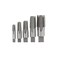 Drill America 5 Piece NPT Pipe Tap Set (1/8", 1/4", 3/8", 1/2" and 3/4"), Plastic Pouch Case, POU Series