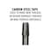 Drill America 5 Piece NPT Pipe Tap Set (1/8", 1/4", 3/8", 1/2" and 3/4"), Plastic Pouch Case, POU Series