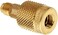 Yellow Jacket 19109 Quick SealRight Coupler, Male x 1/4" Female