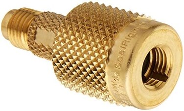 Yellow Jacket 19109 Quick SealRight Coupler, Male x 1/4" Female