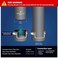 Supply Giant 3942 Flexible PVC Pipe Cap with Stainless Steel Clamps, 2.4" Inner diameter for 2" Nominal Pipe, Black