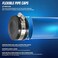 Supply Giant 3942 Flexible PVC Pipe Cap with Stainless Steel Clamps, 2.4" Inner diameter for 2" Nominal Pipe, Black