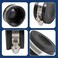 Supply Giant 3942 Flexible PVC Pipe Cap with Stainless Steel Clamps, 2.4" Inner diameter for 2" Nominal Pipe, Black