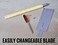 SUIZAN Replacement Blade for Japanese Pull Saw Hand Saw 9.5 Inch Ryoba Double Edge Flush Cut Saw for Woodworking Tools