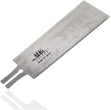 SUIZAN Replacement Blade for Japanese Pull Saw Hand Saw 9.5 Inch Ryoba Double Edge Flush Cut Saw for Woodworking Tools