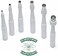Royaltek Scientific Labwares Disposable Punch Biopsy with Protective Cap, 5.0mm, Sterile, Single Punch Blade, Indivdually Packed (Box of 10)